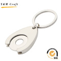 Promotion Trolley Coin Keychain Metal Custom Key Chain